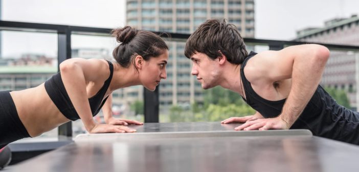 effektives training der übung liegestütze