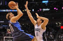Dallas feiert nach Siegkorb von Nowitzki