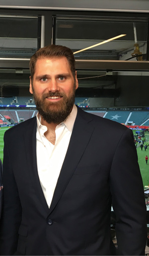Footballstar Sebastian Vollmer ganz privat