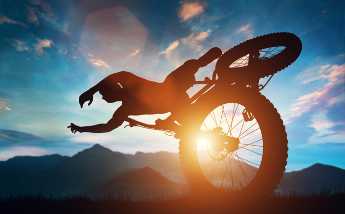 Mountainbiken ohne helm ist dumm und gefährlich