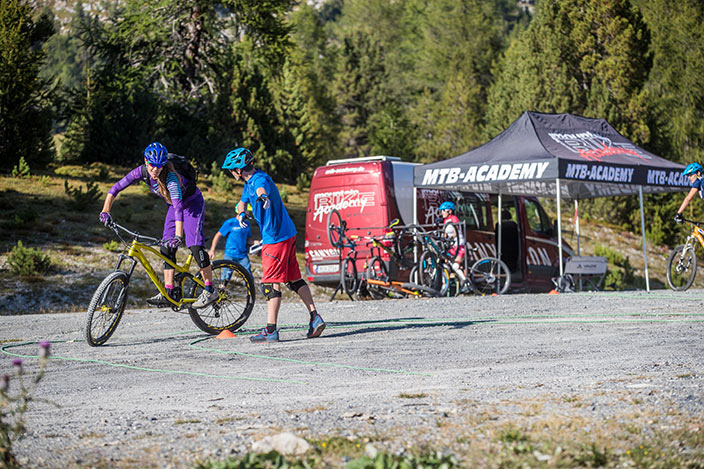 Die Blickrichtung auf dem MTB