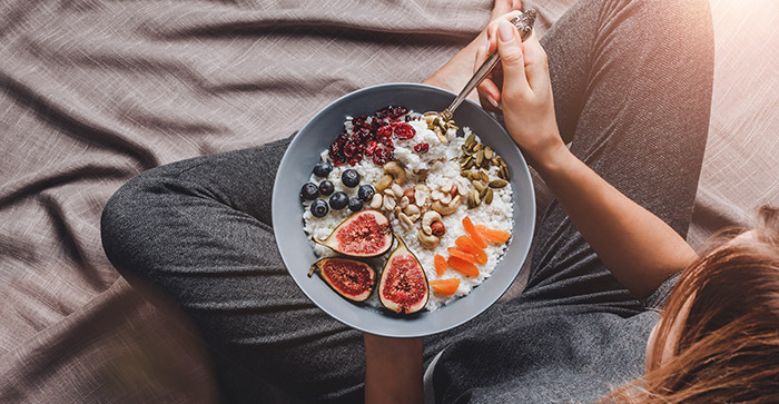 Porridge iat als ideale Zwischenmahlzeit geeignet