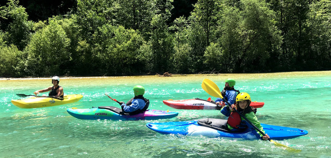 Kajakkurs für Einsteiger im Sočatal