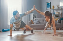 fit bleiben zuhause: uebungen und workouts
