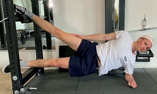 Exzentrisches Training - copenhagen Plank